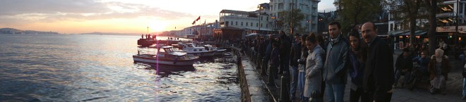 O Estreito do Bósforo em Ortaköy, Istambul
