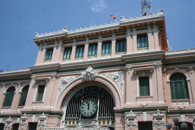 O prédio dos Correios Saigon Ho Chi Minh City Vietnã