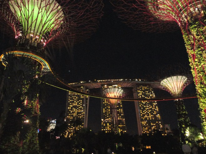 Supertrees iluminadas