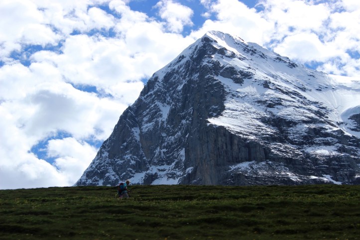 No caminho Jungfrau acima