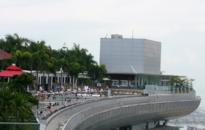 A piscina do Marina Bay