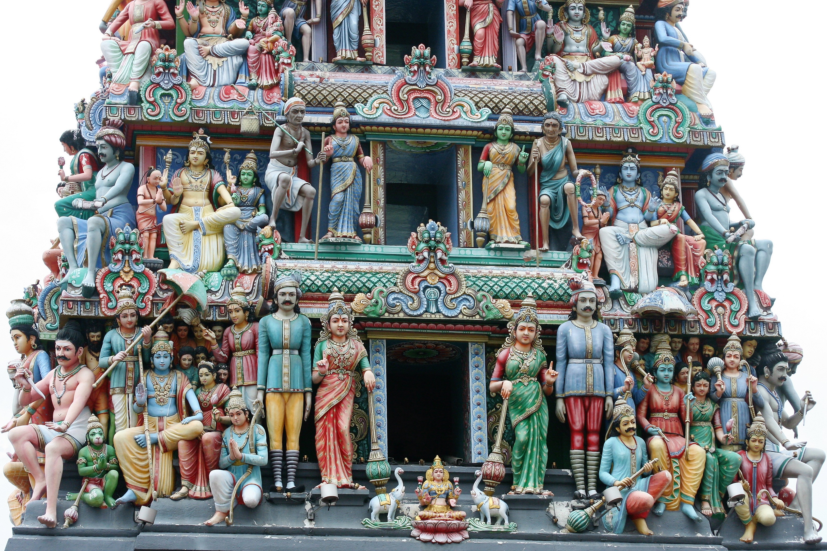 Sri Mariamman, templo hindu em Chinatown, Singapura