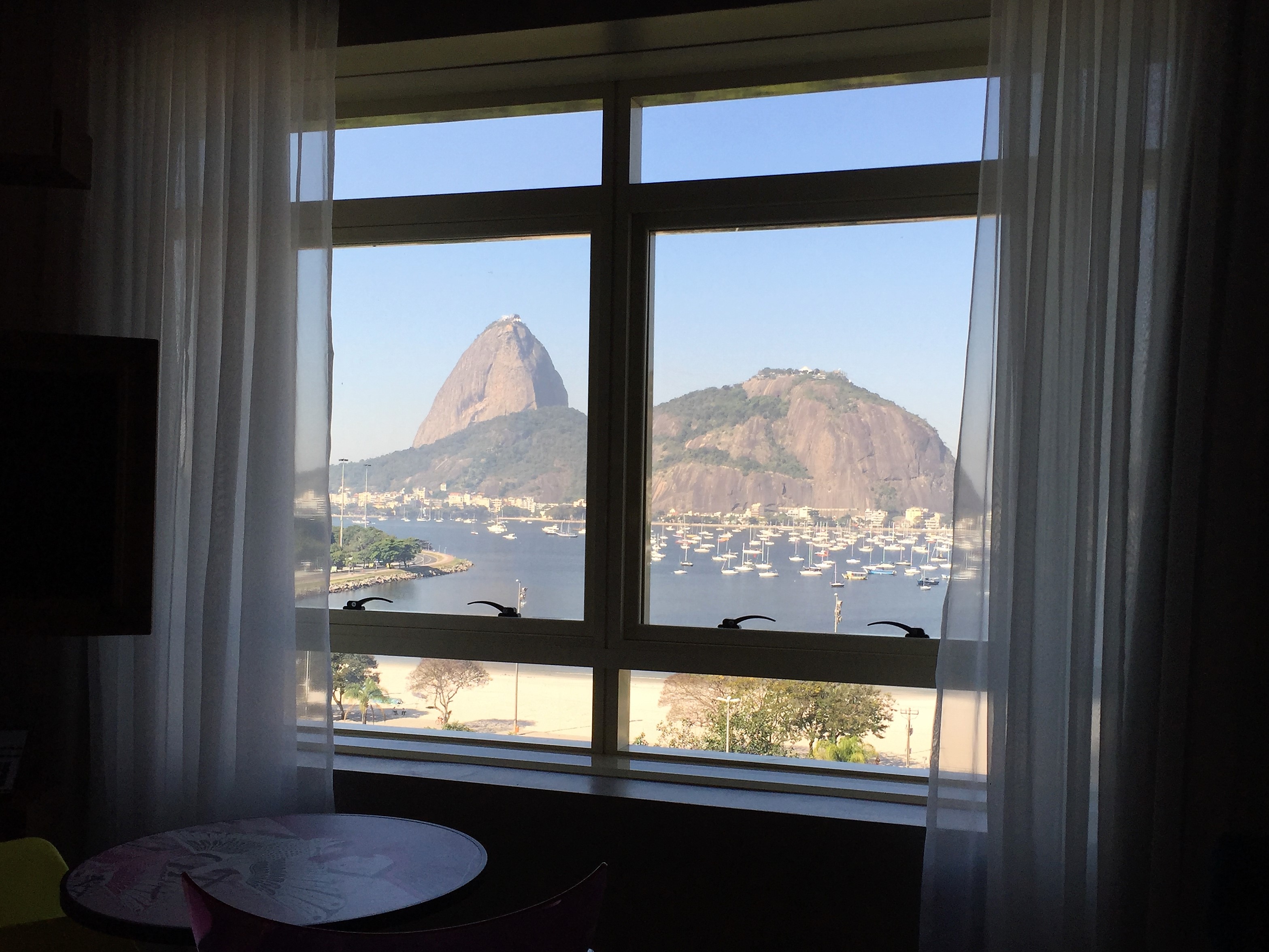 Vista para o Pão de Açúcar de um dos quartos do Yoo2 Rio de Janeiro
